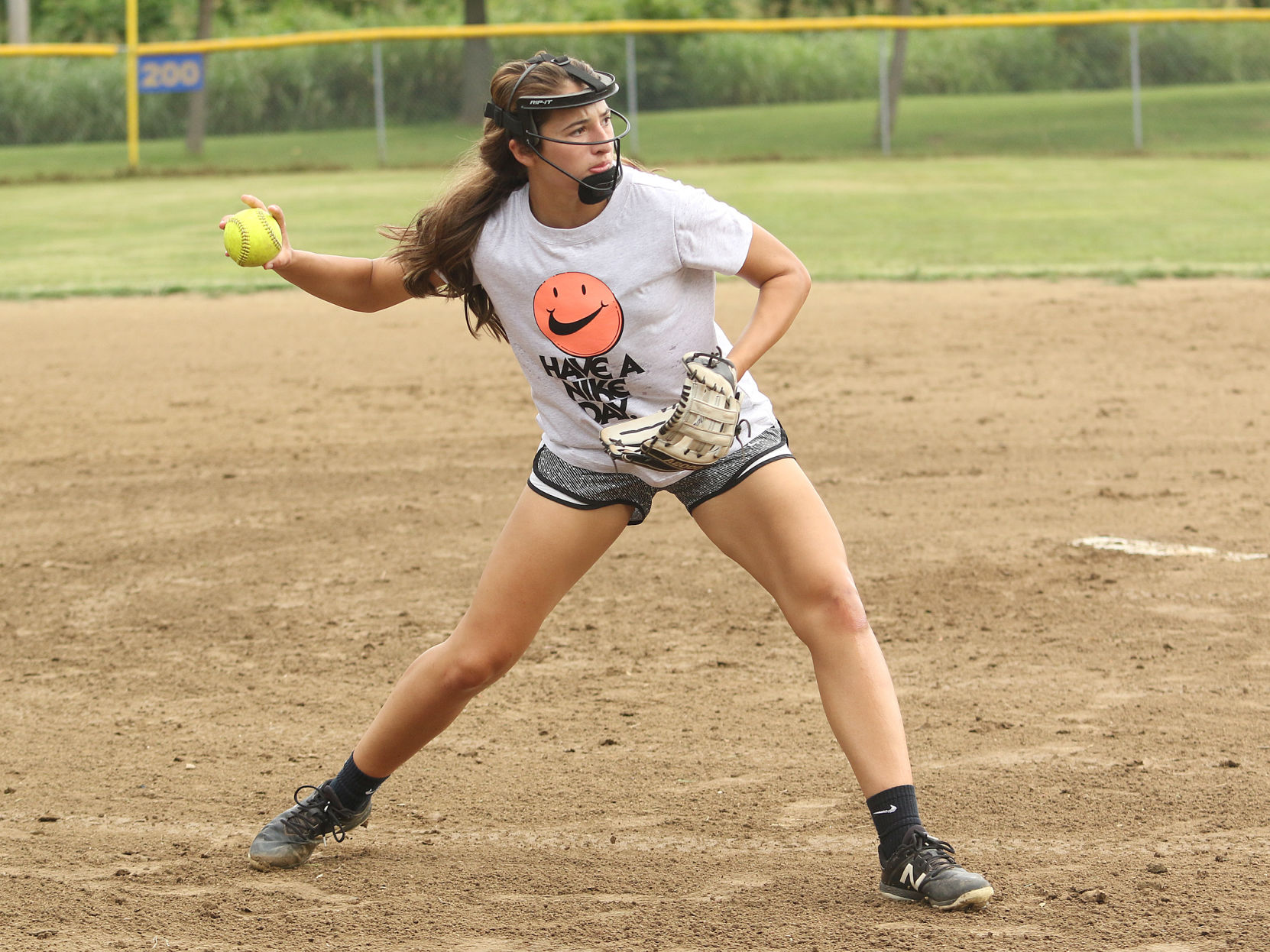 St. Pius X softball practice